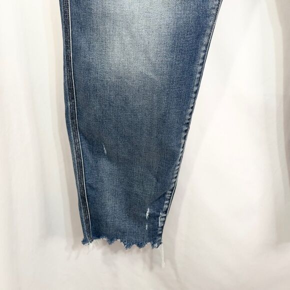 Lane Bryant Plus Size 20 Jeans‎ Ripped Distressed Raw Hem Skinny Stretch 475 - Picture 6 of 13